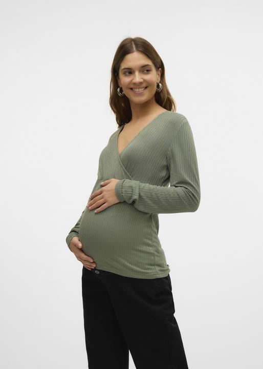 Produktbild Mamalicious Normal geschnitten V-Ausschnitt Top Bluse (M)