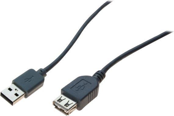 Actual product image Exertis Connect USB 2.0 extension cable, USB St. A / USB Bu. A, 0.6 m USB cable for standard applications (0.60 m, USB 2.0)