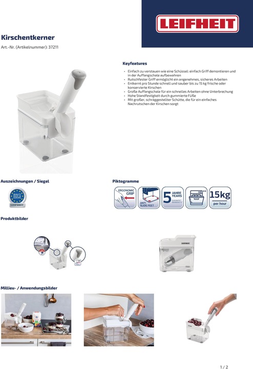 Actual product image Leifheit Cherrymat