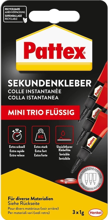 Image du produit Pattex Mini-Trio liquide (3 g)