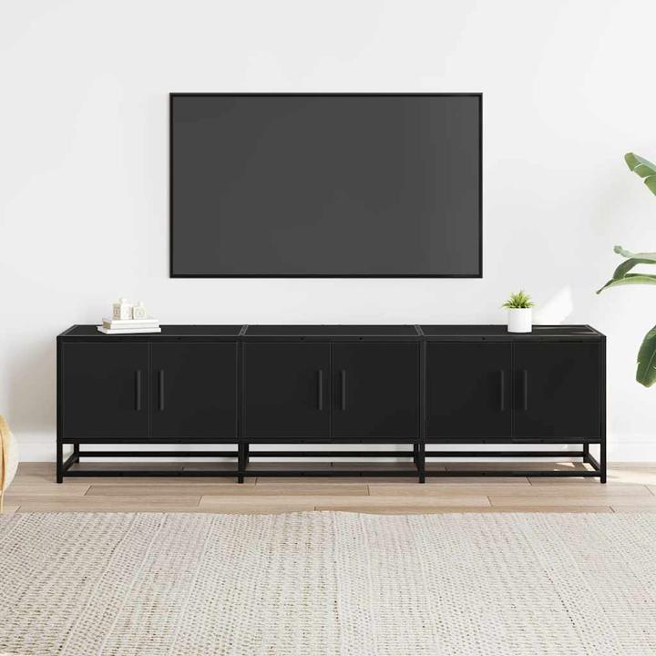 Actual product image VidaXL TV cabinet Lowboard TV cabinet TV table Wood-based material Metal (150 x 35 x 41 cm)