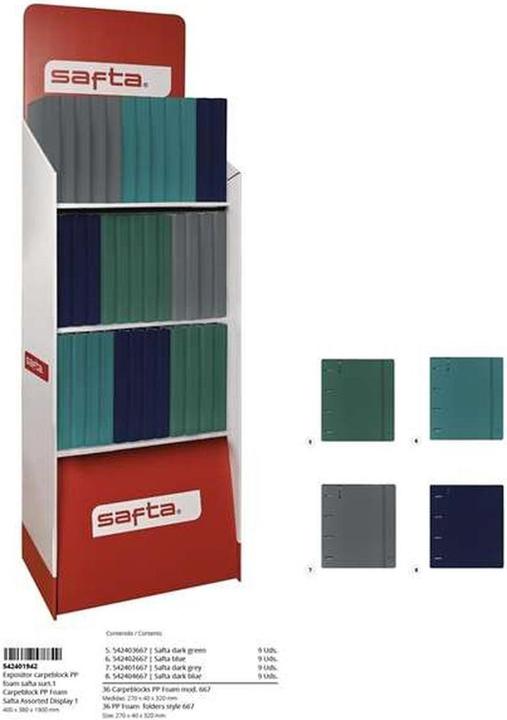 Produktbild Safta Schulset 40 x 190 x 38 cm