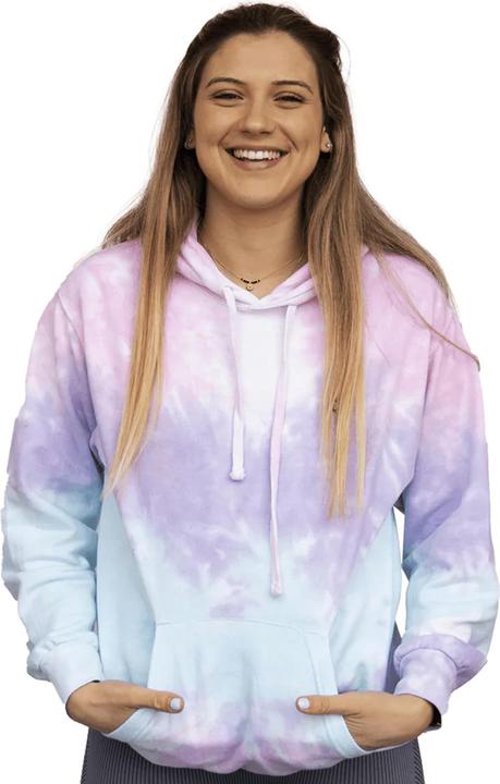 Immagine prodotto Colortone Kvinnor Felpa con cappuccio arcobaleno Felpa con cappuccio effetto batik (M)