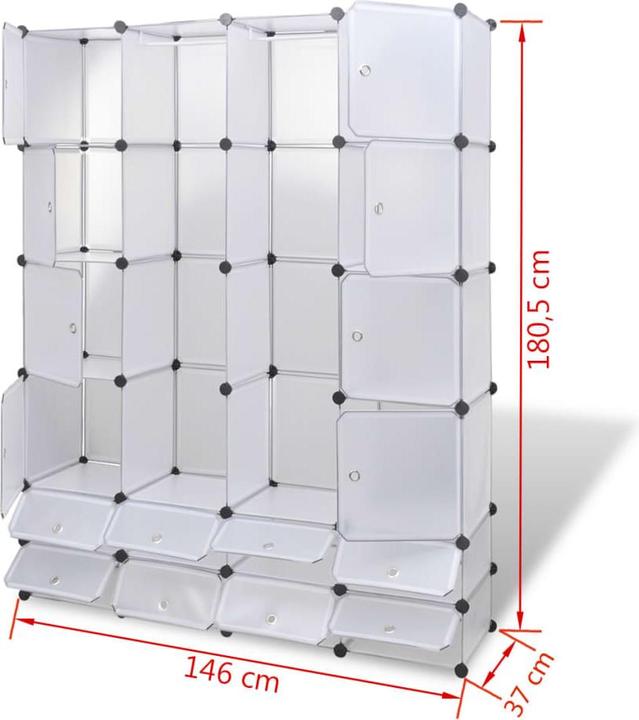 Image du produit VidaXL Morwenna (37 x 146 x 180.5 cm)
