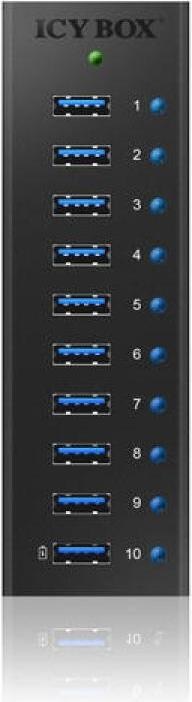 Actual product image Icy Box Ib-Ac6110 (USB-B, 10 Ports)