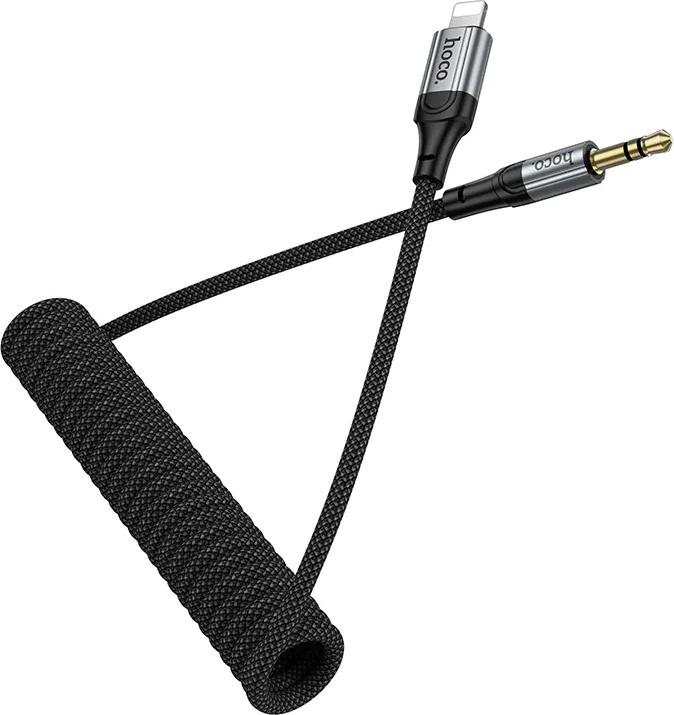 Produktbild Hoco Cable Cable AUX Jack 3,5 mm to Lightning 1,5 m UPA33A black (1.50 m, AUX Kabel)