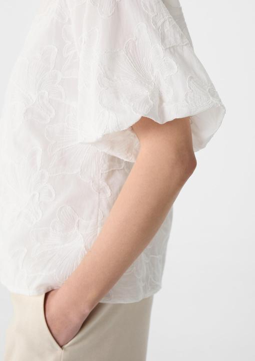 Produktbild Comma Bluse Bluse mit All-over-Stickerei und Ballonärmeln (38)