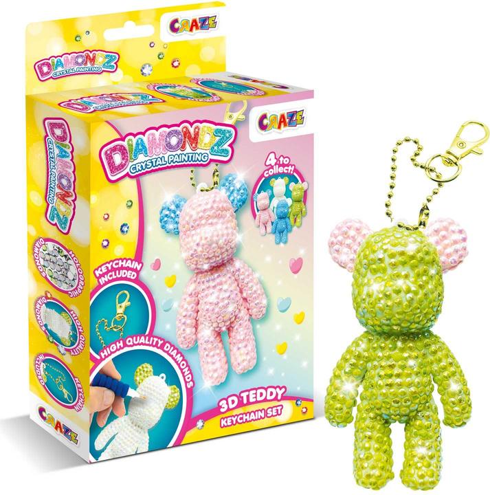 Actual product image Craze DIAMONDZ teddy bear key ring