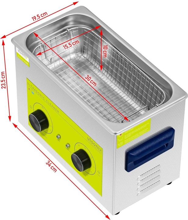 Actual product image Ulsonix Ultrasonic Cleaner - 4.5 litres - 120 W (40 kHz, 4.50 l)