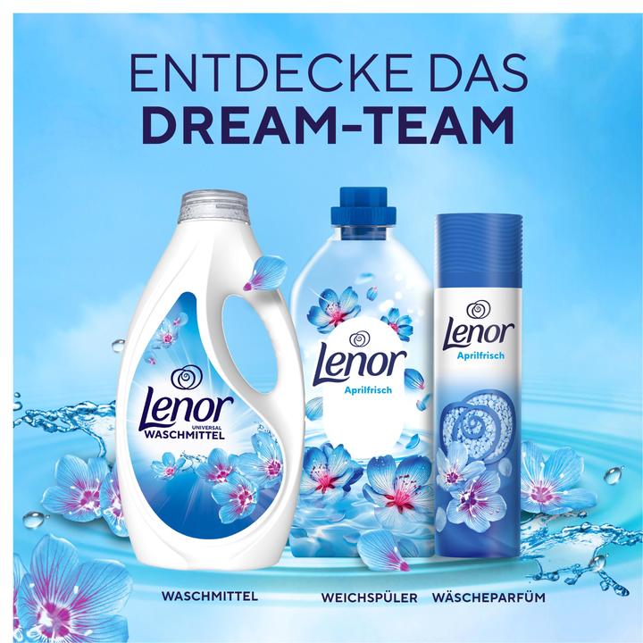 Actual product image Lenor WM Flüssig Aprilfrisch 4,5L Waschmittel 100 WL (100 Washing cycles, Liquid detergent)