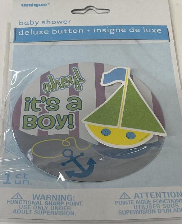 Produktbild Unique Party PartyButton It's A Boy Baby Shower (One Size)