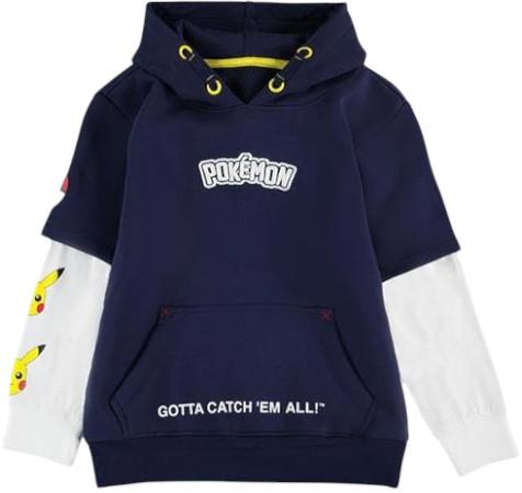 Immagine prodotto Pokémon Core Boys Felpa con cappuccio a doppia manica (158, 164)