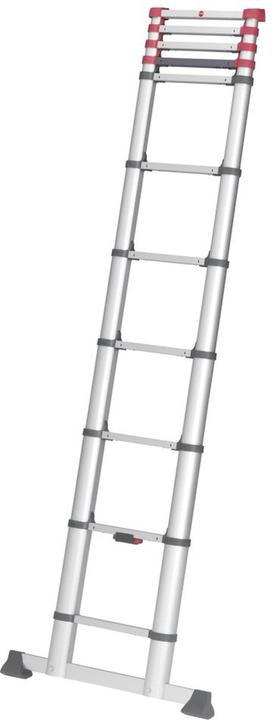Produktbild Hailo FlexLine, Alu-Sicherheits-Teleskopleiter, 11 Sprossen (Anlegeleiter, 99 cm)
