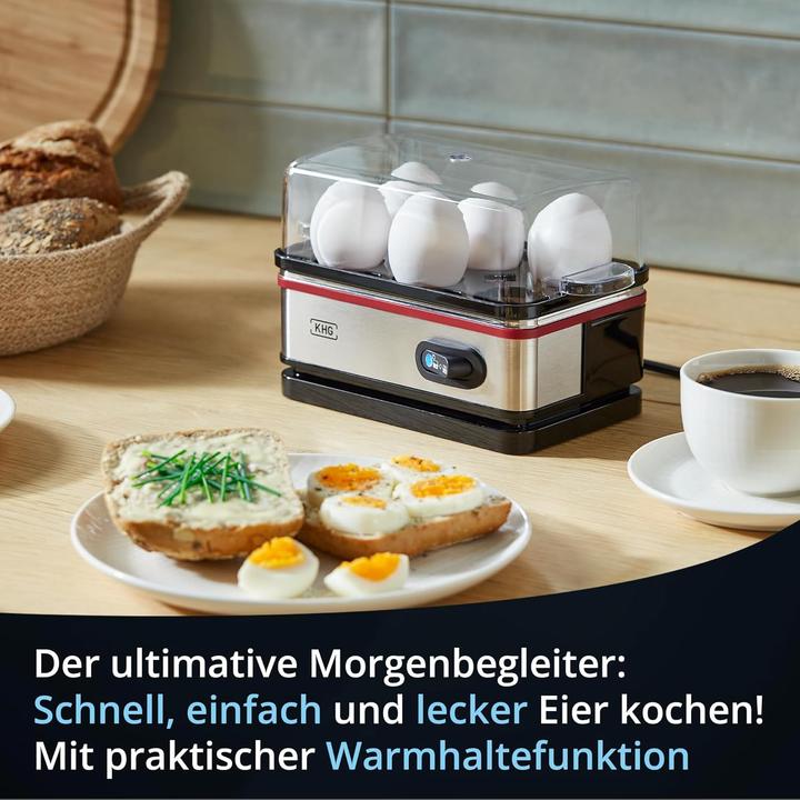 Produktbild KHG Eierkocher Retro-Design mit Alarmfunktion