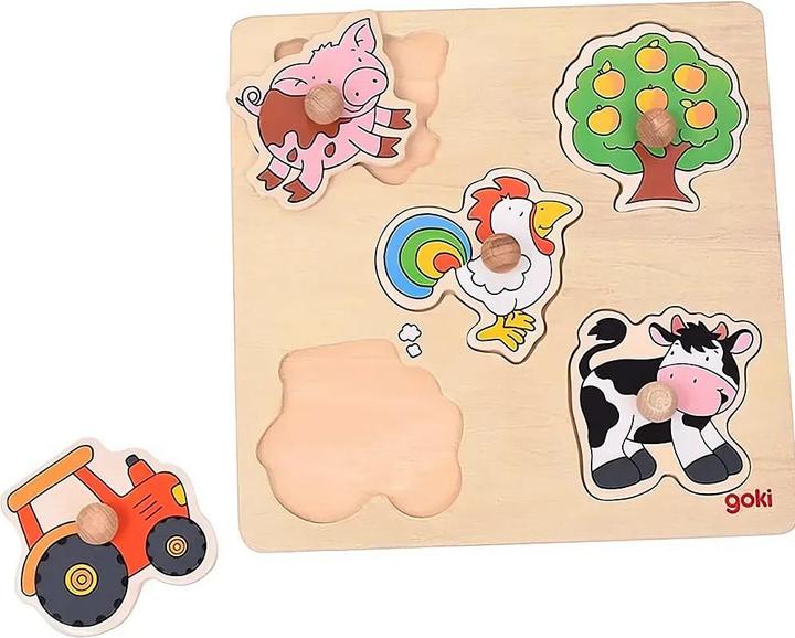 Immagine prodotto Goki Puzzle di legno in campagna (5 pezzi)