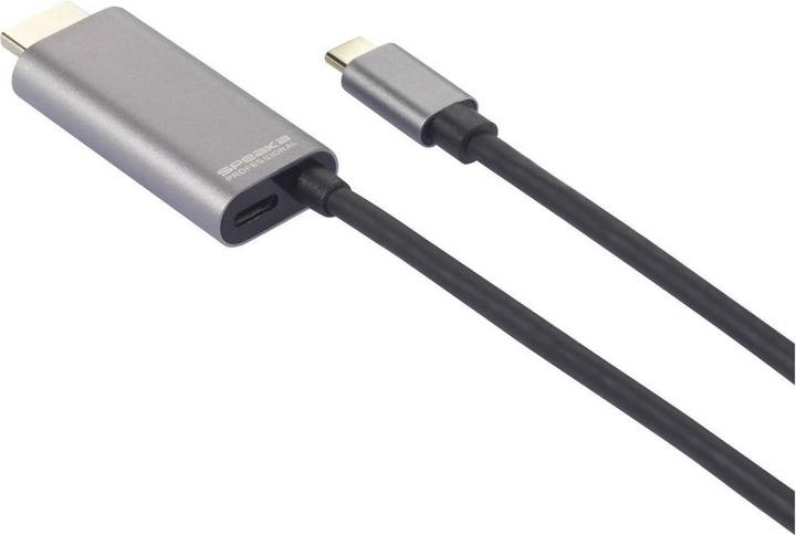 Produktbild SpeaKa Professional USB-C® / HDMI Adapterkabel USB-C® Stecker, HDMI-A Stecker, U (2 m)