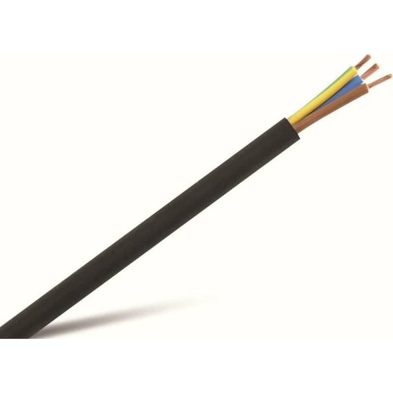 Eneroid, Kabelleitung, PVC-Schlauchleitung H03VV-F, 3G0,75, 10 m, schwarz (10 m)