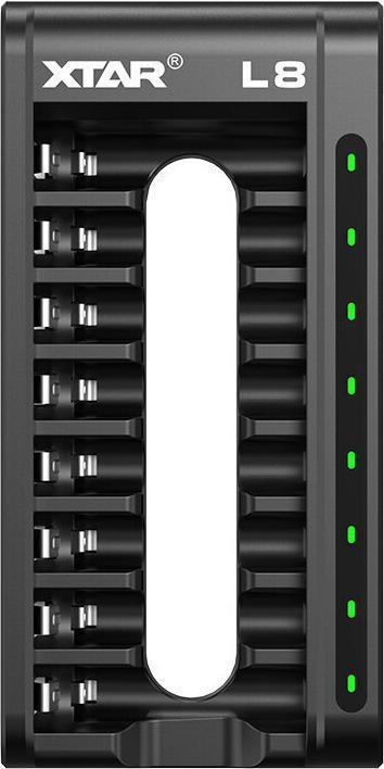 Produktbild Ladegerät für Li-Ion / Ni-MH Akkus XTAR L8 (10 Stk., Ladegerät inkl. Akku)