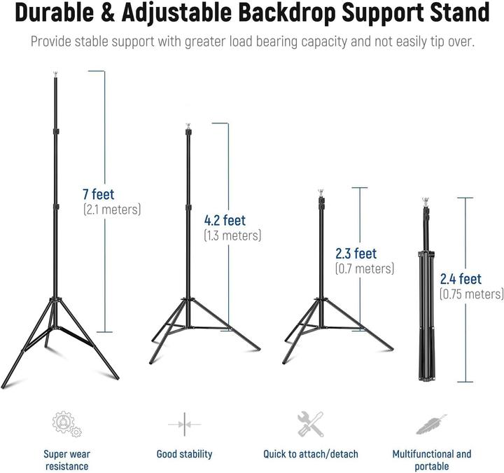 Image du produit Neewer Système de support pour studio photo (300 cm, 210 cm)