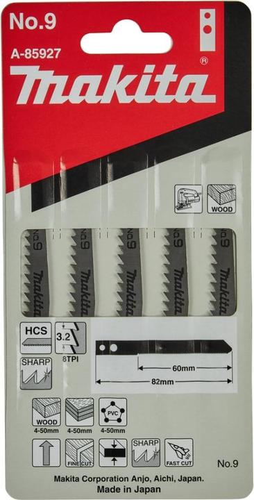 Actual product image Makita Jigsaw Blade No.9