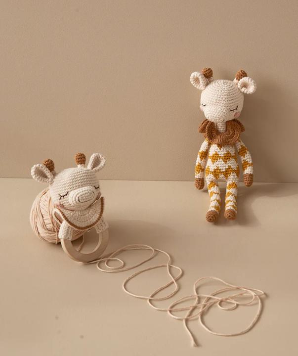 Actual product image Patti Oslo Teething Ring Goldie the Giraffe