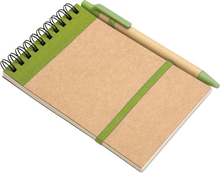Image du produit MidOcean - Bloc-notes et stylo SONORA (A6, Blanc)