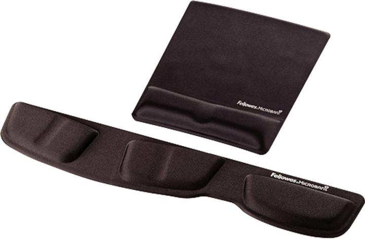 Actual product image Fellowes Health-V wrist rest with mouse pad, black (S)