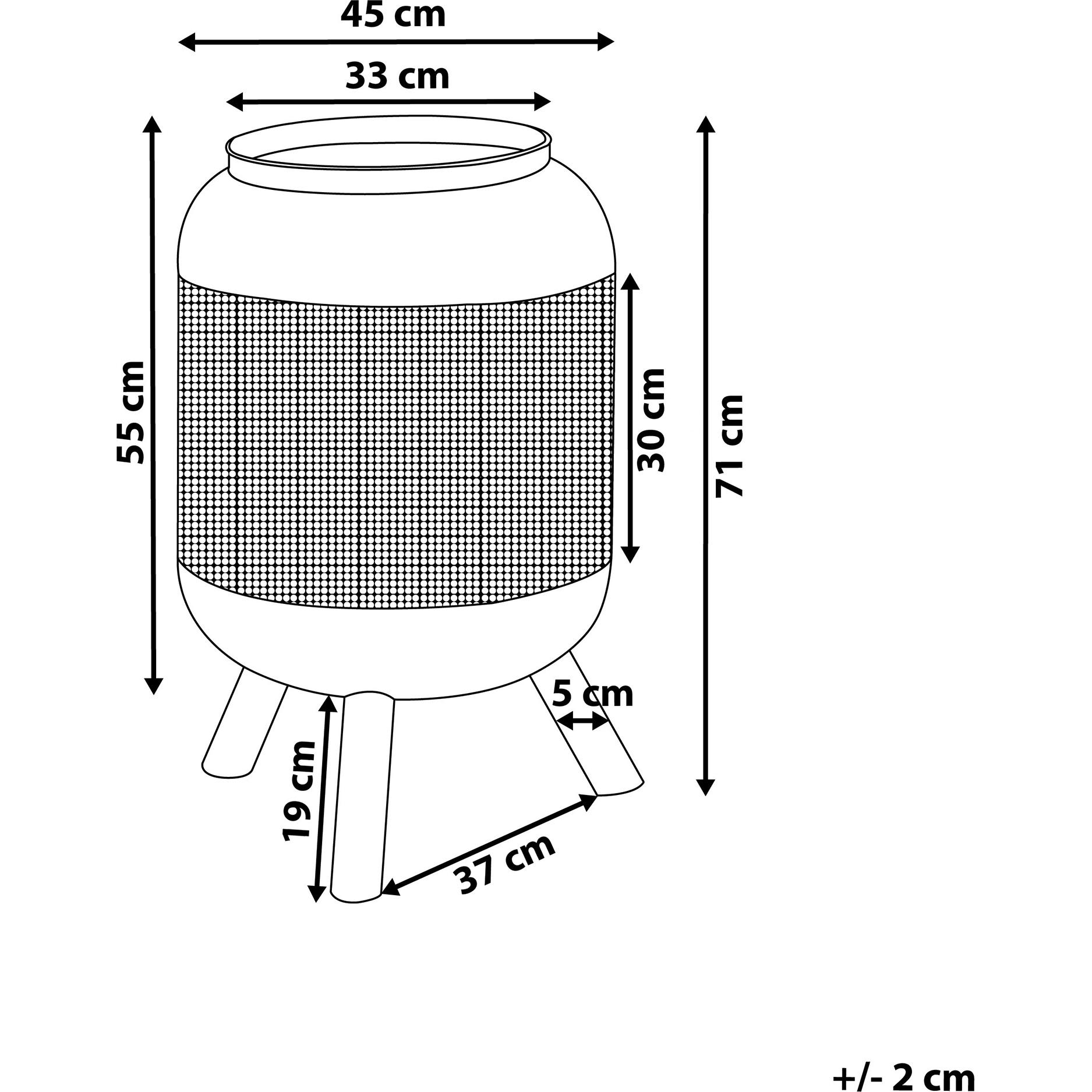 Thumbnail - Beliani, Feuerschale, Veer (45 cm)