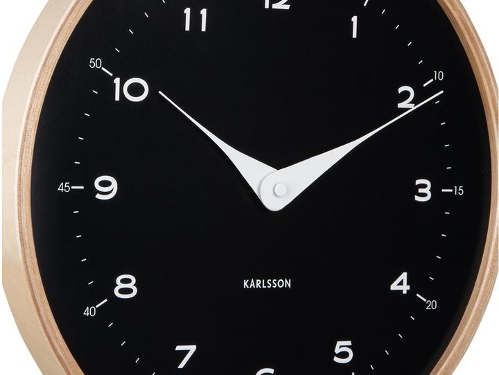 Produktbild Karlsson Wanduhr Osado Dome 30 cm, Schwarz (30 cm)