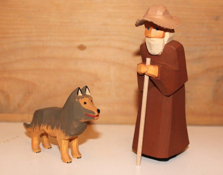 Produktbild Lotte Sievers-Hahn Krippenfiguren Schäfer mit Hund