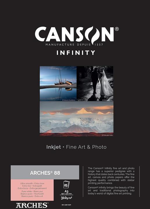 Image du produit Canson Infinity Arches 88 Rag 310g/m² A3 25 feuilles (A3)