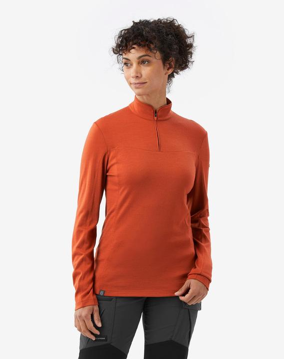 Actual product image Simond Merinoshirt Damen langarm Brustreissverschluss - Merino Resist (M)