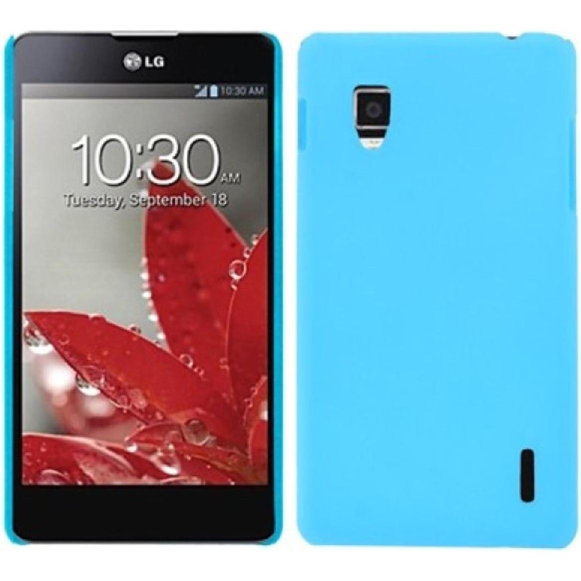 König Design Schutzhülle Silikon Case für Handy LG Optimus G E973 & E975 Hellblau (Optimus G E973), Smartphone Hülle, Bl...
