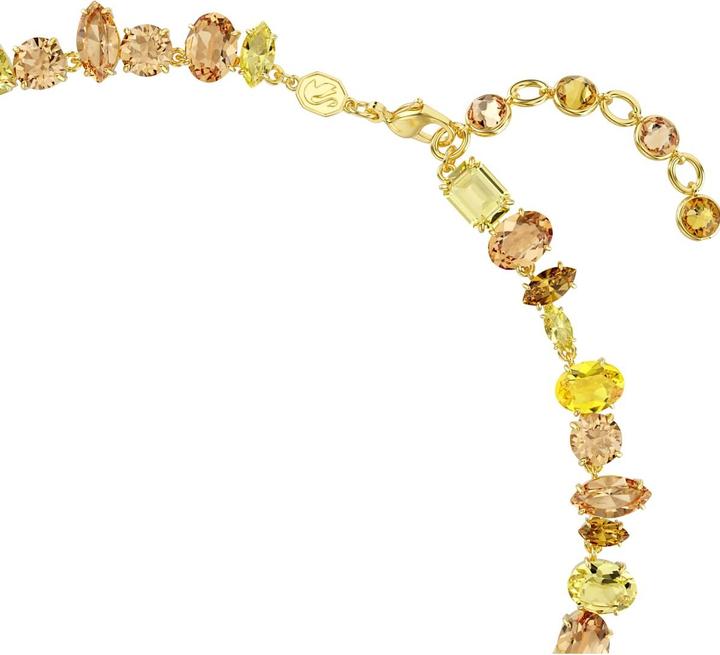 Produktbild Swarovski Gema Tennis Halskette Verschiedene Schliffe Gelb Goldlegierungsschicht (Swarovski Metall)