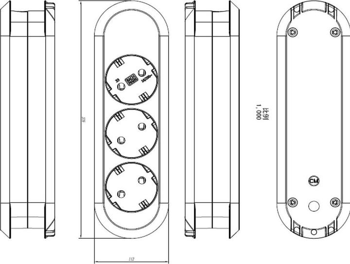 Image du produit Bachmann Intelligent (3x, CEE 7/3, 3 m)