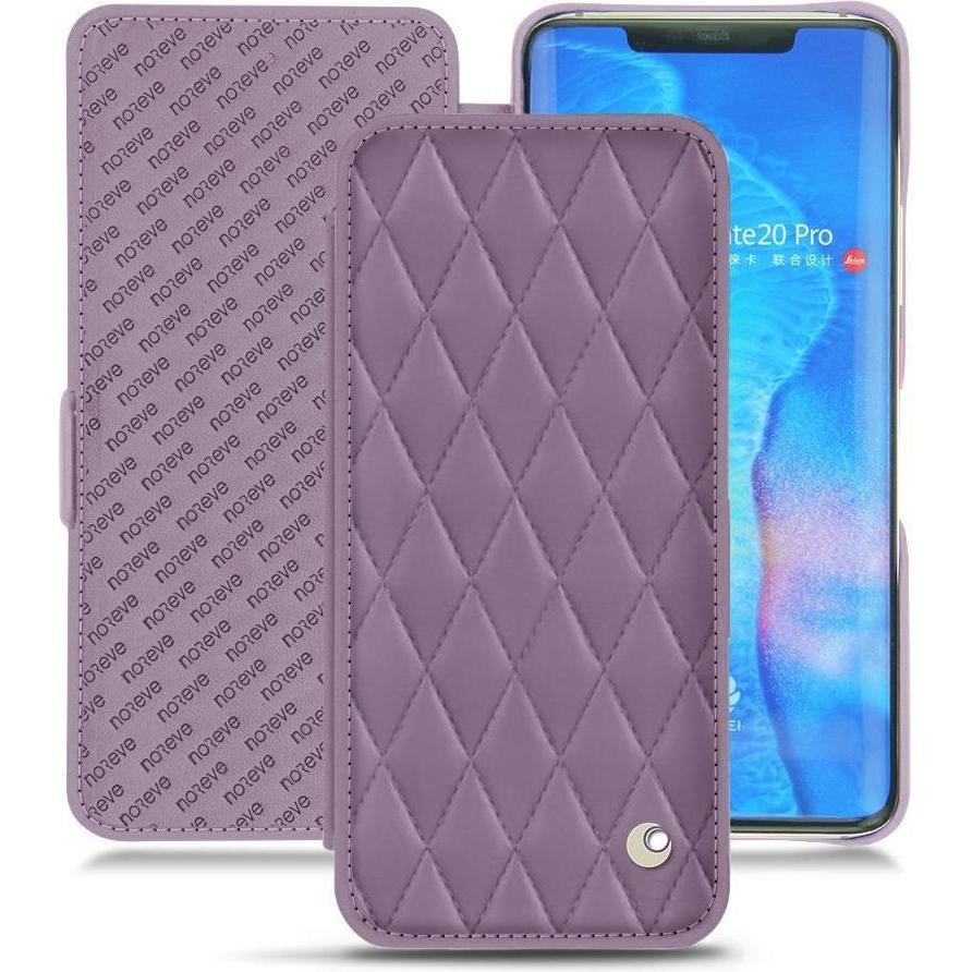 Noreve Lederschutzhülle horizontal (Huawei Mate 20 Pro), Smartphone Hülle, Violett