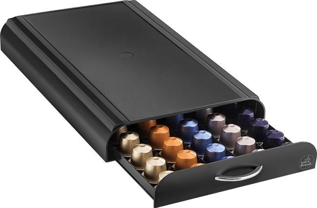 Actual product image Luxe capsule houder met lade - opbergelement - tbv Nespresso cuphouder- machine standaard - 50 cups