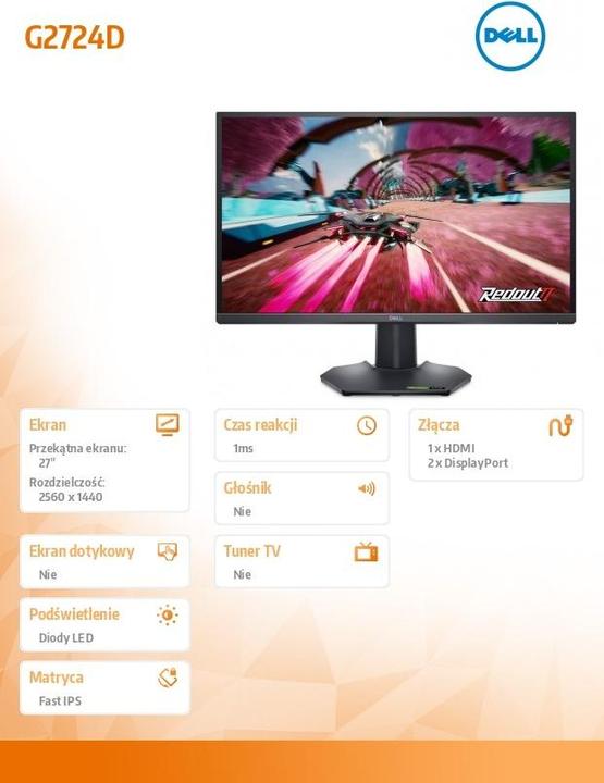 Produktbild Dell G2724D (2560 x 1440 Pixel, 27")