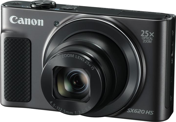 Produktbild Canon PowerShot SX620HS Black Ess. Kit (4.5 - 112.5 mm, 20.20 Mpx, 1/2,3'')