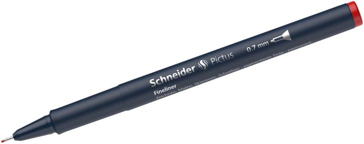 Produktbild Schneider Fineliner Pictus 0,7mm rot (Black, Rot, Silber, Tiefblau, 1x)
