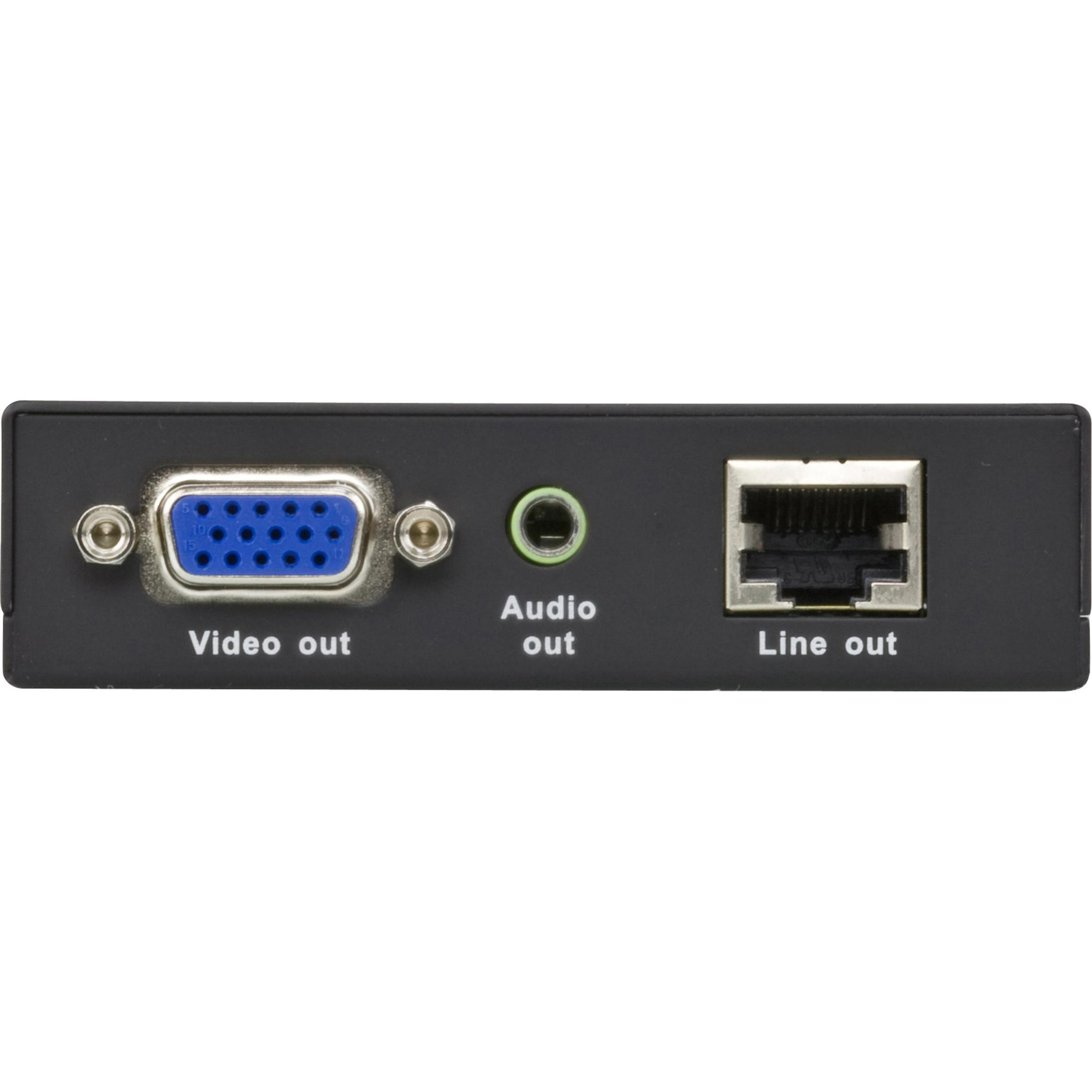 Thumbnail - Aten A/V Over Cat 5-Empfänger, KVM Switch, Schwarz