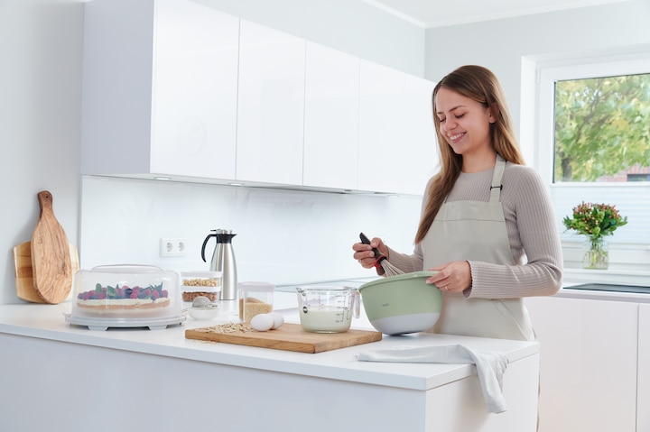 Produktbild Emsa Prep&Bake Kunststoff-Rührschüssel grau+grün 2,8L (2.80 l, 1 x)