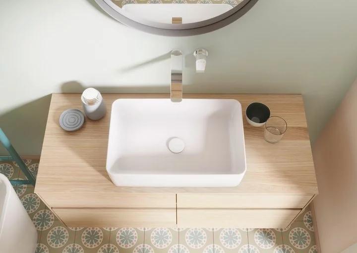 Immagine prodotto Villeroy & Boch V&B Lavabo da appoggio COLLARO 560x360mm, angolare, senza foro per rubinetto bianco (360 mm, 560 mm)