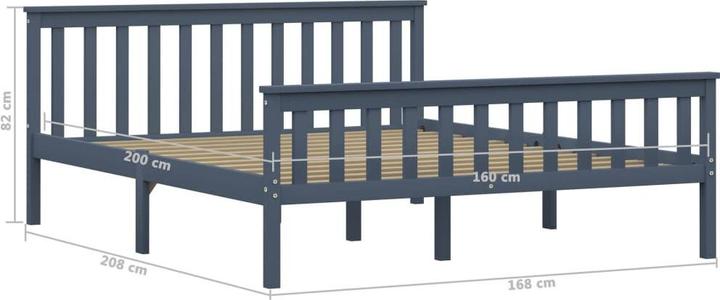 Actual product image vidaXL Bettgestell (160 x 200 cm)