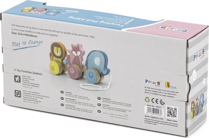 Actual product image Viga Toys Pull toy animals