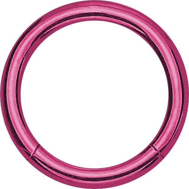Actual product image Star Piercing Micro segment ring pink (without brass, Surgical steel 316L)