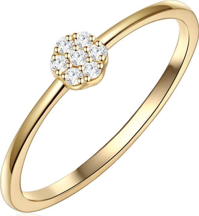 Produktbild Glanzstücke München Damen Sterling Silber Zirkonia gelbgold - 23676 (50, 925 Silber)