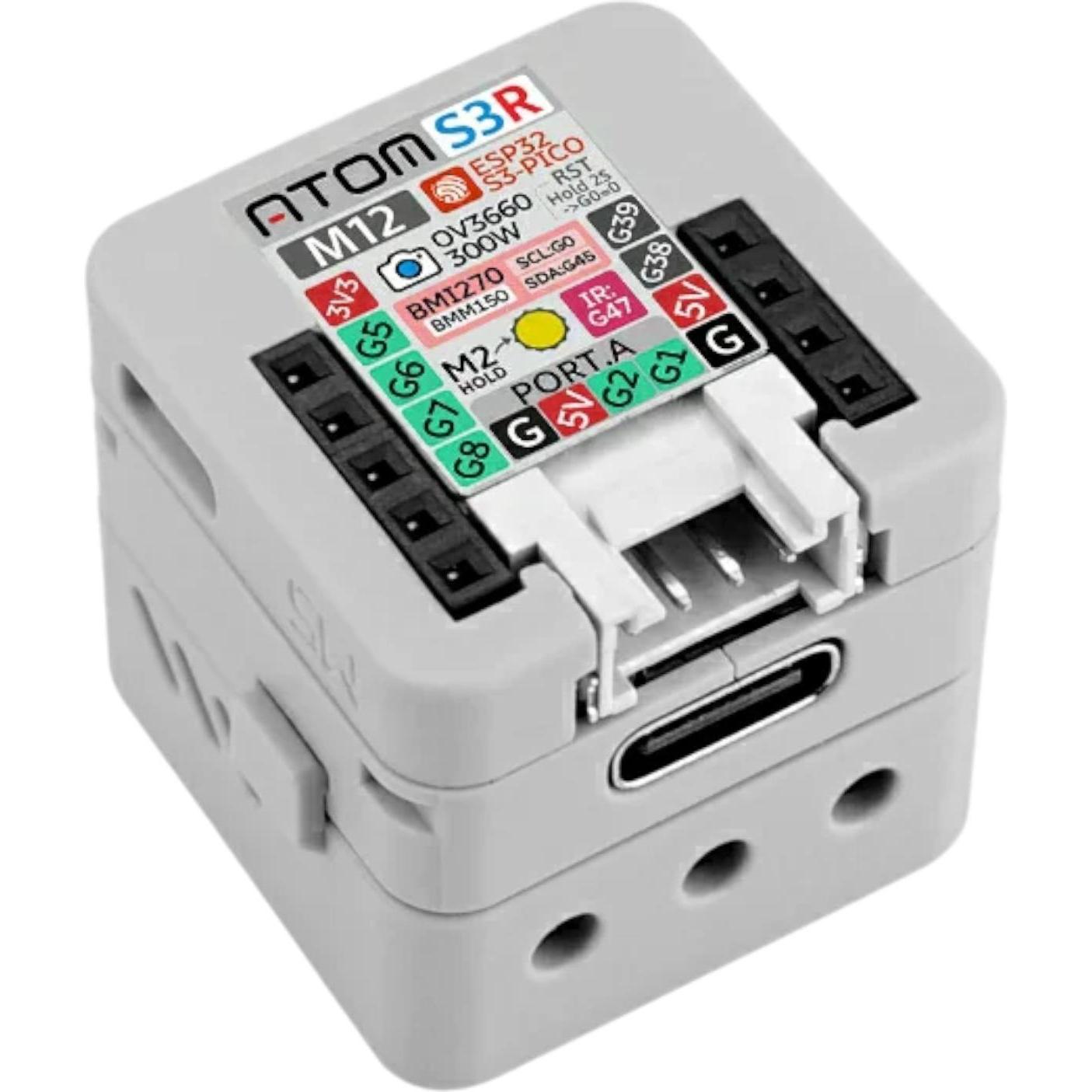 M5Stack Kit fotocamera AtomS3R M12 8MB PSRAM, Scheda + Kit di sviluppo