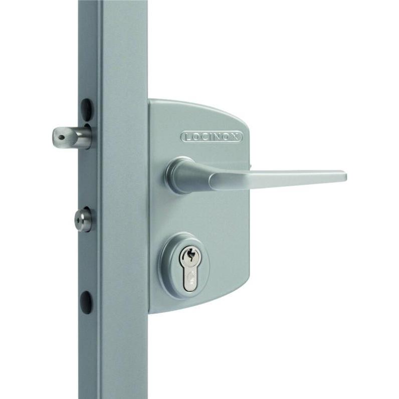Locinox, Baubeschläge + Holzverbinder, Gartentorschlösser für Rundzylinder (1 Stk.)