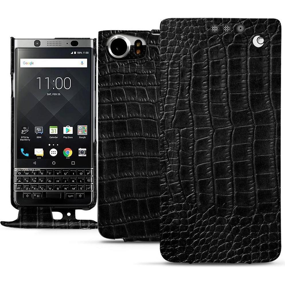 Thumbnail - Noreve Lederschutzhülle vertikal (Blackberry KEYone), Smartphone Hülle, Schwarz